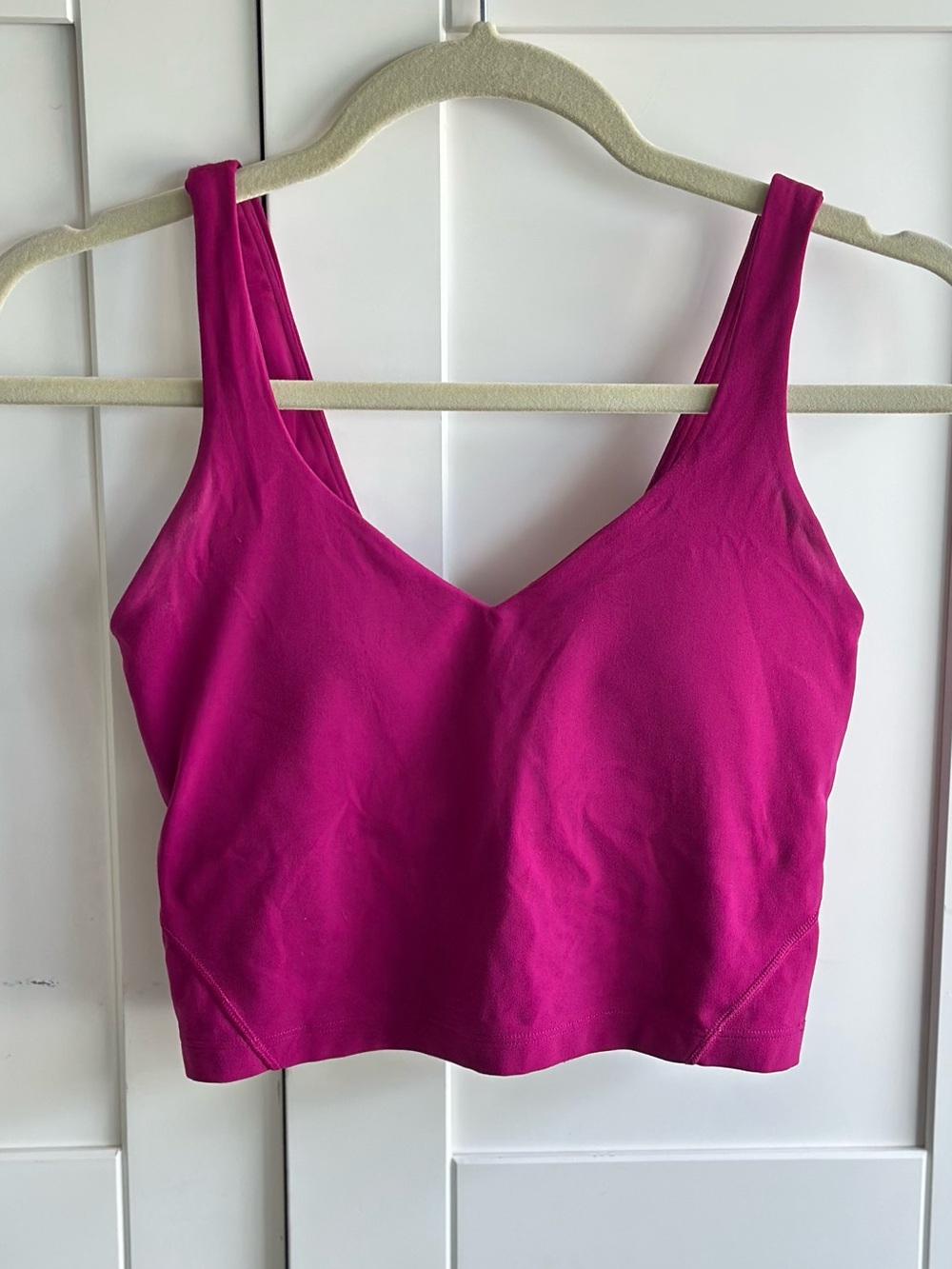 Lululemon Align Tank Magenta Pink Size 4 Pads Included
